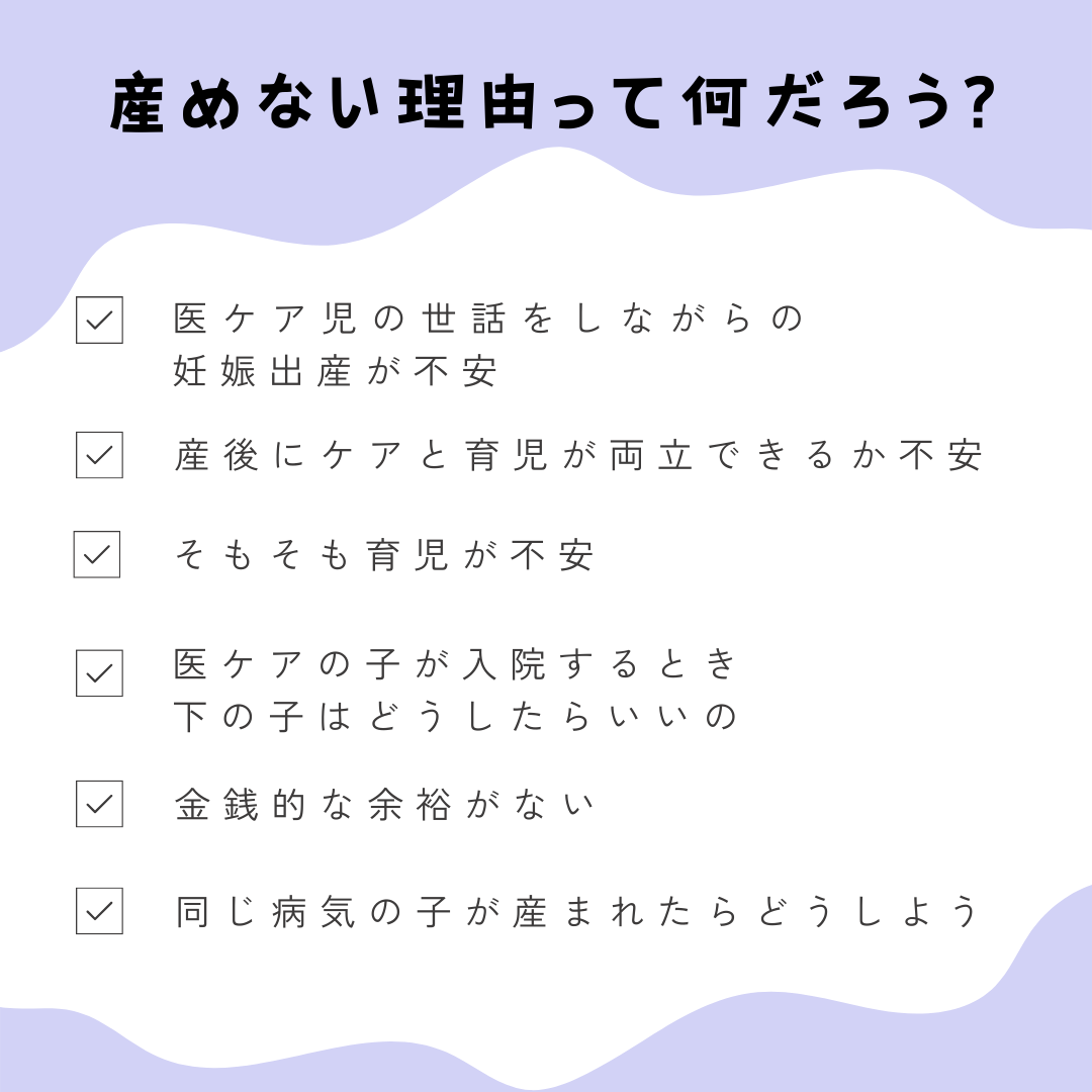 J-13　医ケア児家庭の家族計画　①弟妹が欲しいときのあれこれ