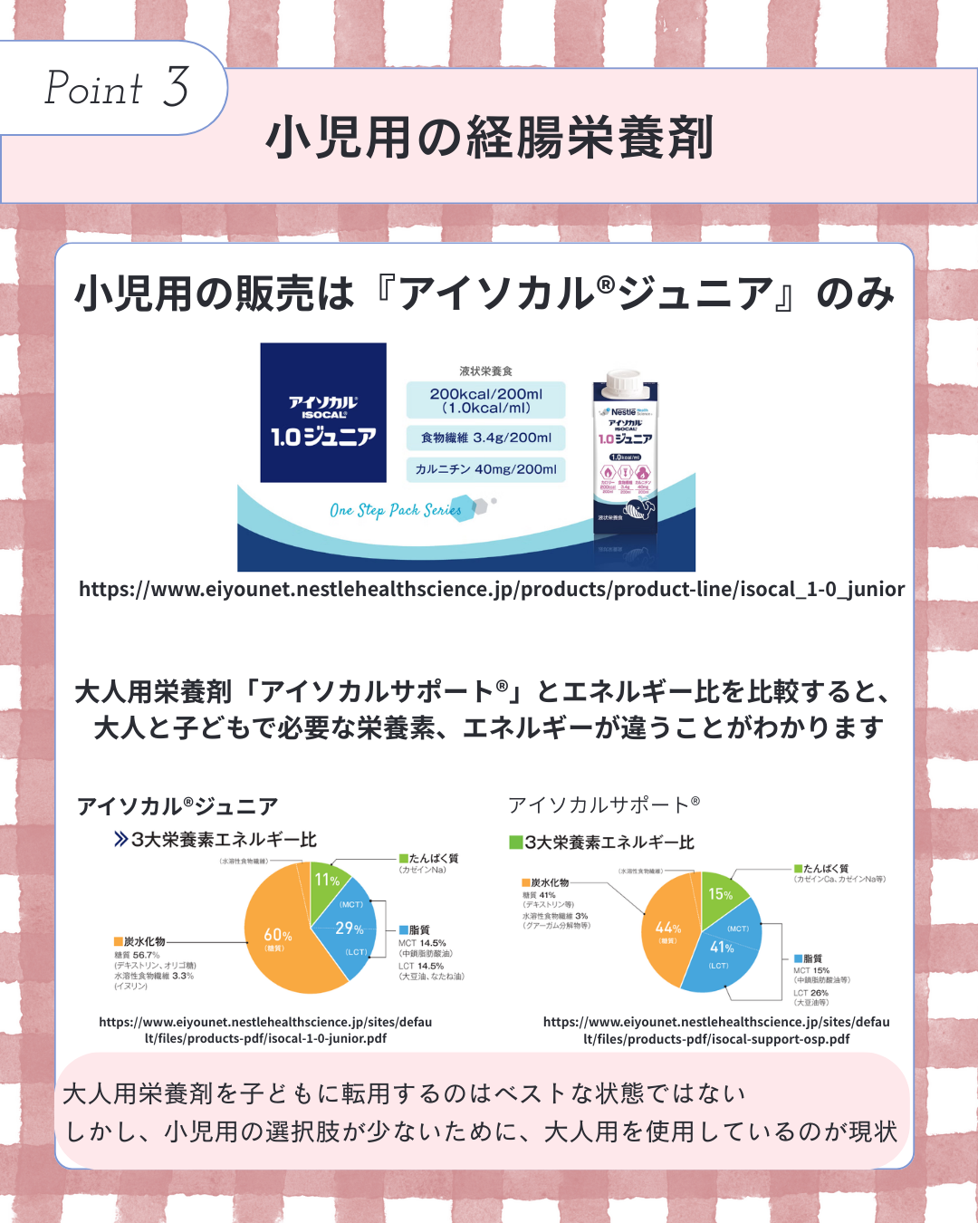F-2　医ケア児の食事②　なにを食べる？（経管栄養についてしっておこう！）